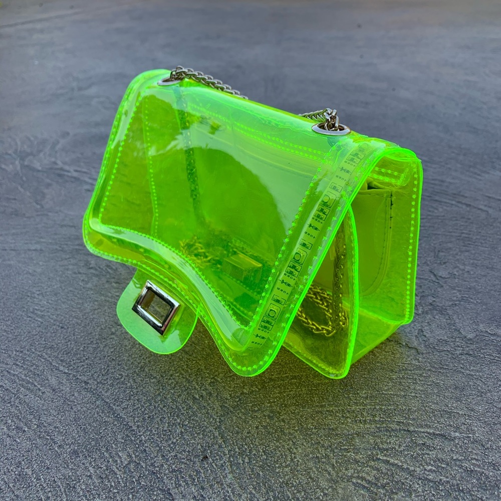 Mini Neon Transparent Clutch